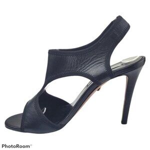 Diane Von Furstenberg, Black sandal Urban Stiletto, Size 7B